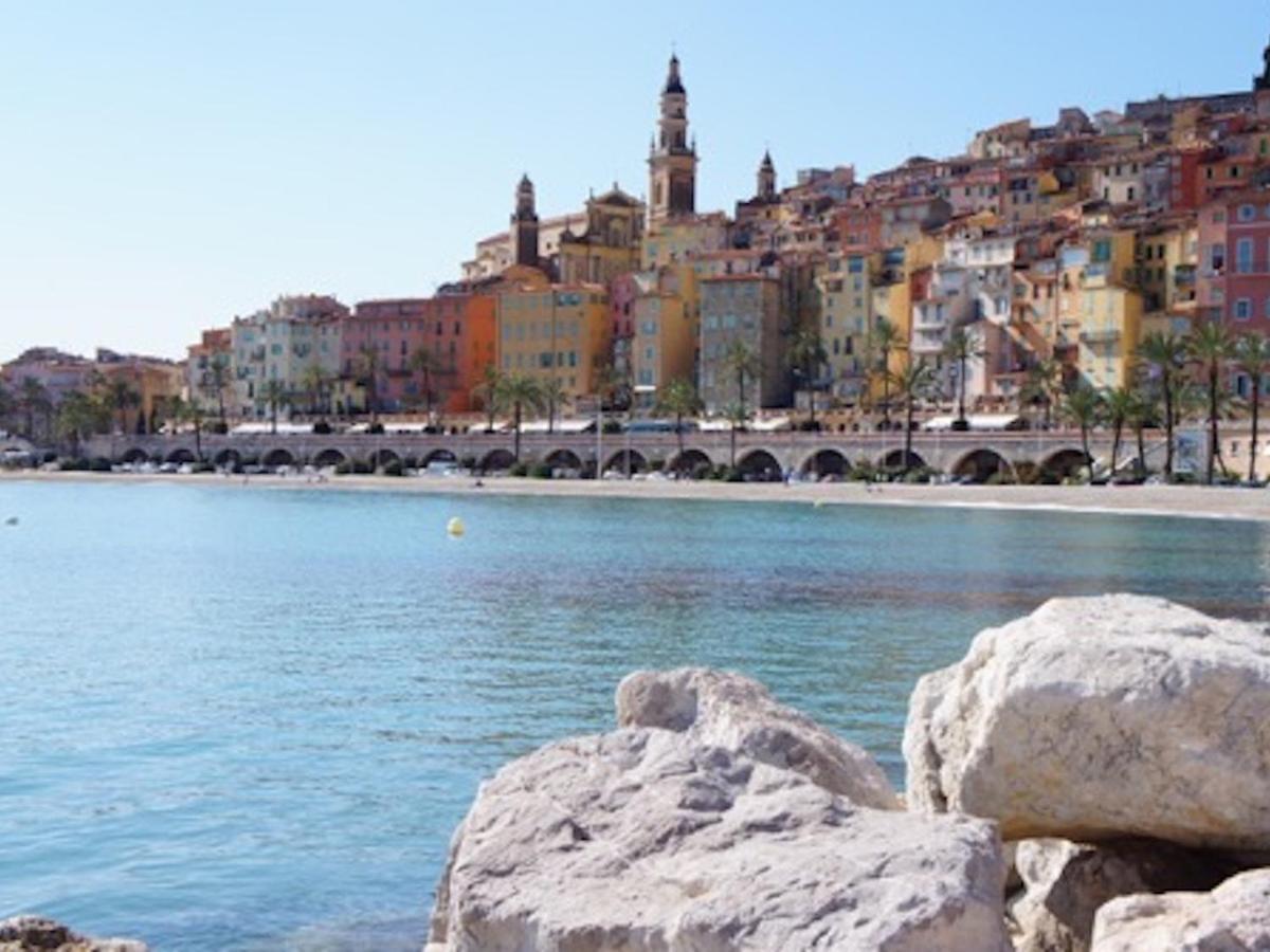 Studio La Pietonne-Plage-Clim Daire Menton Dış mekan fotoğraf